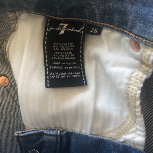 7 for All Mankind Cropped Ali Ankle Jeans Sz 28 - Picture 3 of 6
